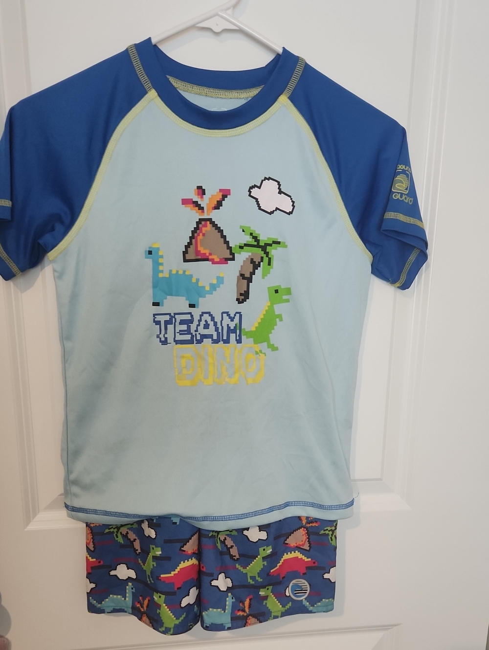 Laguna Swim Boys Light Blue & Yellow Swim Set